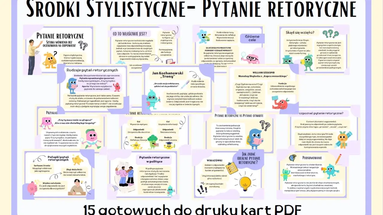 Pytanie retoryczne to figura stylistyczna, która nie wymaga odpowiedzi, ale wzmacnia przekaz i angażuje emocje.