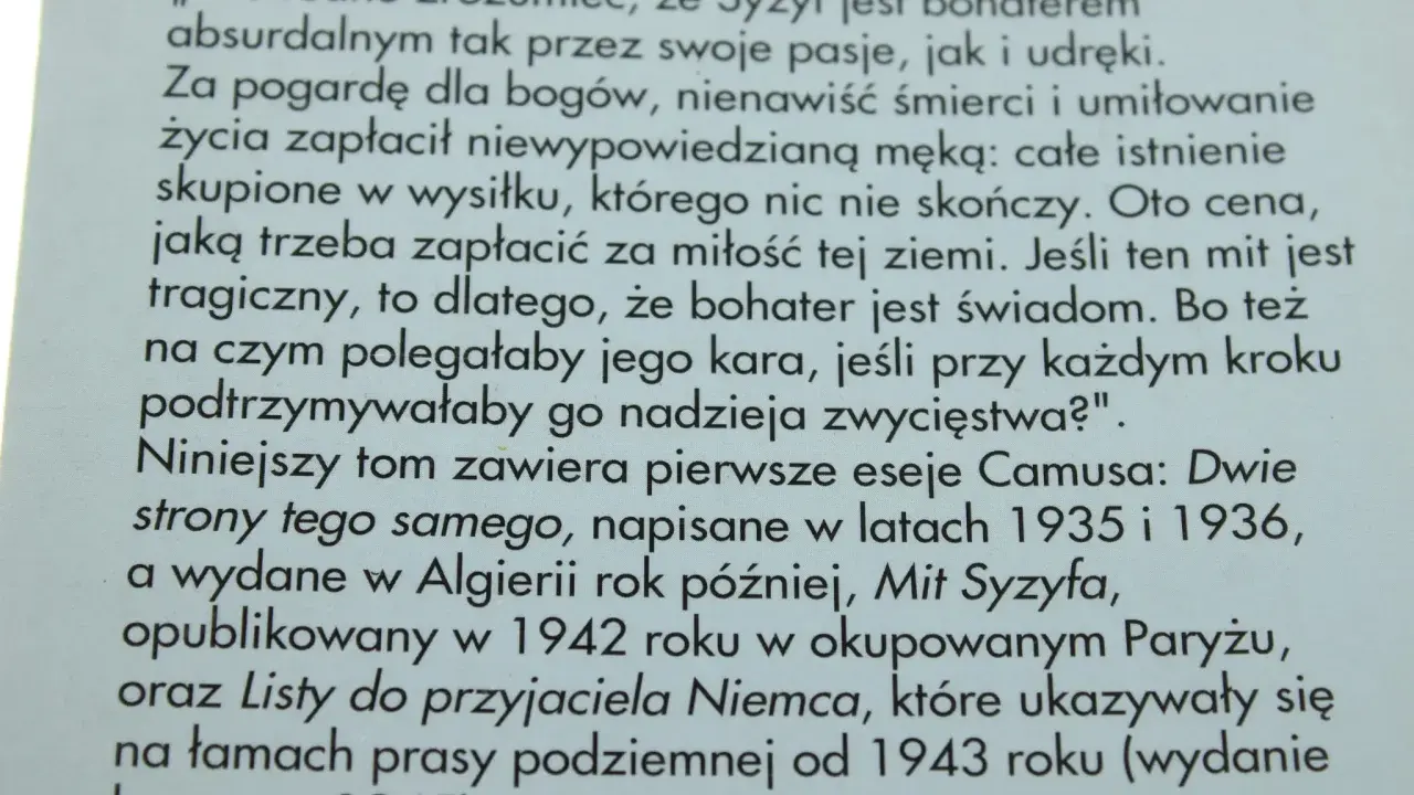 Mit Syzyfa: jak literatura odnajduje sens w absurdzie?