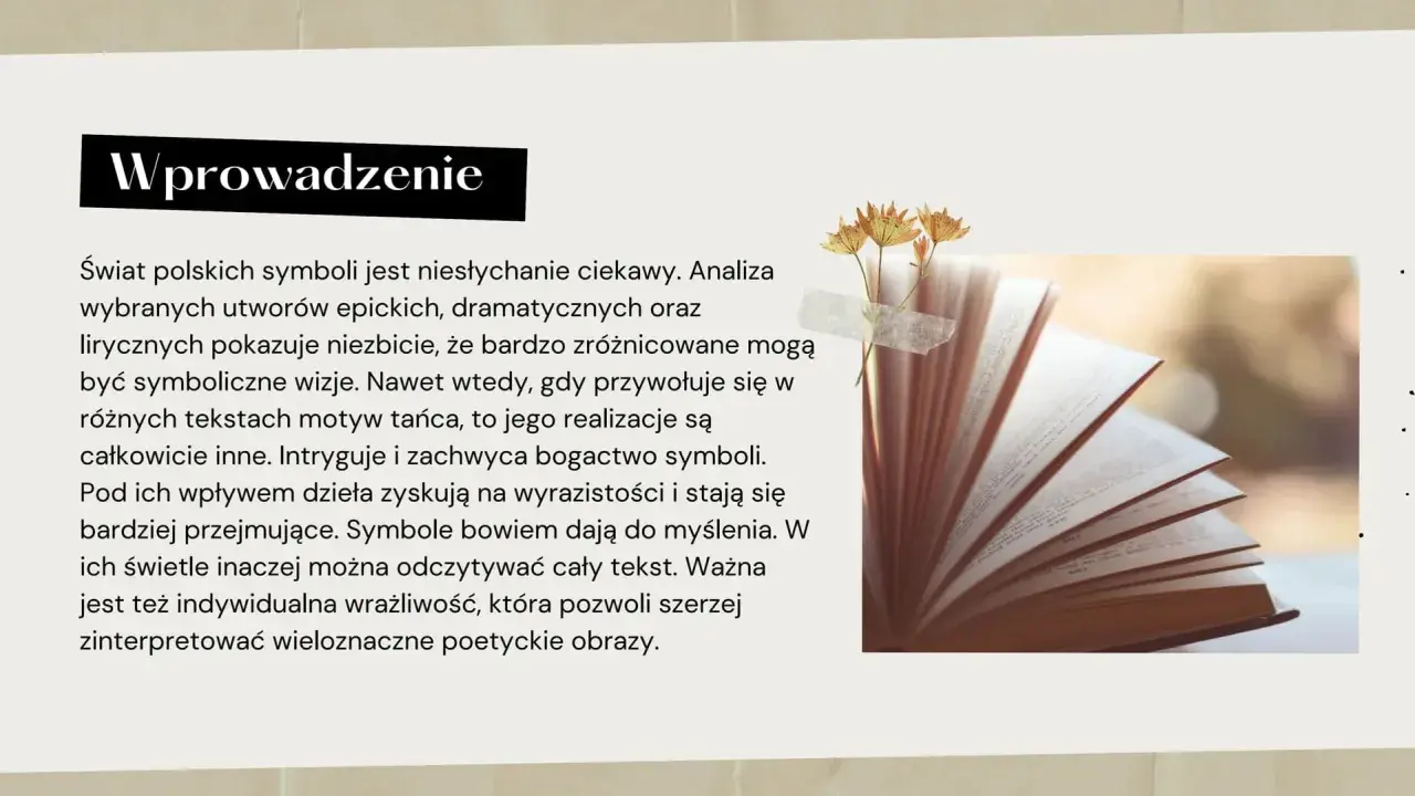 Otwarta książka z suchymi kwiatami przyklejonymi taśmą do stron.