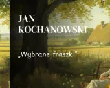 Obraz przedstawia malowniczy krajobraz z chatą krytą strzechą, drzewem i mężczyzną odpoczywającym na ławce.