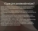 Czym jest postmodernizm? Wyjaśnienie nowych tendencji w kulturze, filozofii i nauce, następujących po modernizmie.