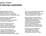 Julian Tuwim, "Z wierszy o państwie". Fragment wiersza, w którym pojawia się elegia o chłopcu polskim interpretacja.