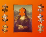 Mona Lisa z brakującym elementem twarzy, otoczona fragmentami innych obrazów. Czy to samospełniająca się przepowiednia sztuki?