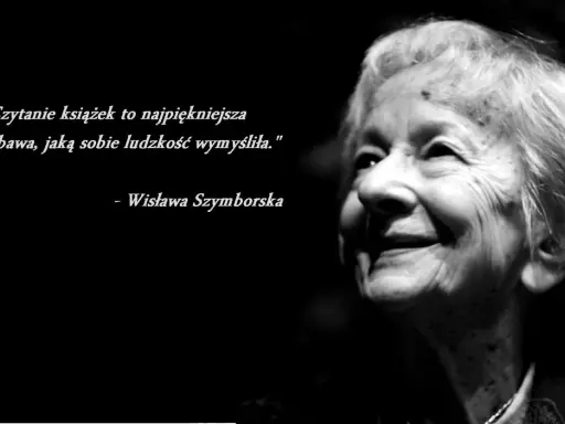 Uśmiechnięta twarz Wisławy Szymborskiej. Cytaty noblistki przypominają, że czytanie to najpiękniejsza zabawa.