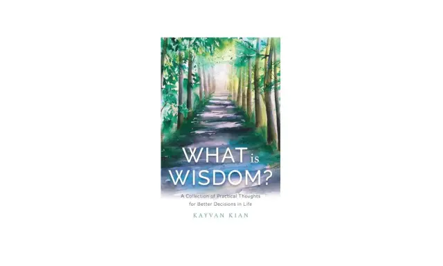 Droga do mądrości. Okładka książki "What is Wisdom?" z malowniczą ścieżką w lesie.