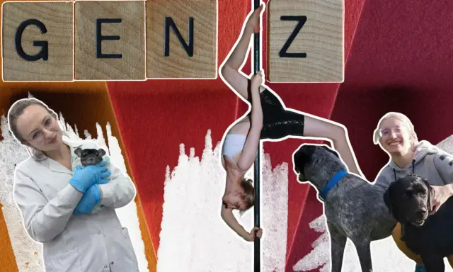 Kobieta w kitlu z szynszylą, akrobatka na rurze i dwie dziewczyny z psami. To wszystko to pokolenie Z.