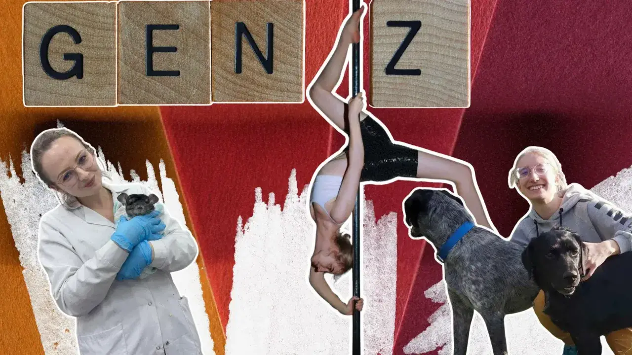 Kobieta w kitlu z szynszylą, akrobatka na rurze i dwie dziewczyny z psami. To wszystko to pokolenie Z.
