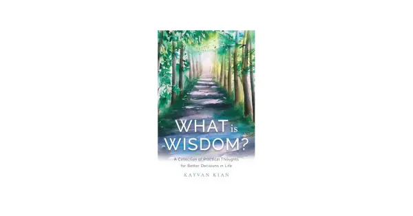 Droga do mądrości. Okładka książki "What is Wisdom?" z malowniczą ścieżką w lesie.