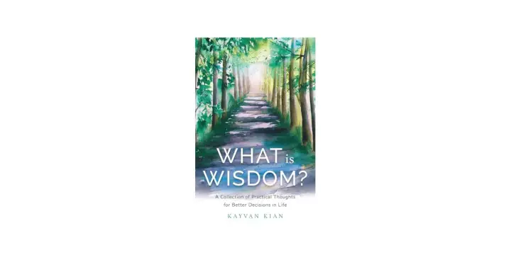 Droga do mądrości. Okładka książki "What is Wisdom?" z malowniczą ścieżką w lesie.